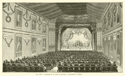 Interior de la Sala de Teatro, en la Exposición de Múnich de French School